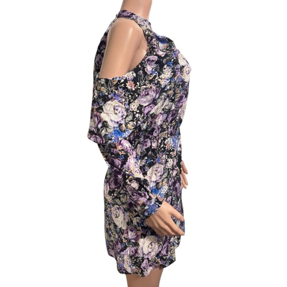 PARKER Women’s Noemi Floral Cold Shoulder Silk Dress - Picture 4 of 15